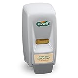 MICRELL 800 Series Antibacterial Lotion Soap Push-Style Dispenser, Dove Grey, Dispenser for MICRELL 800 mL Lotion Soap Refill - 9721-12