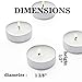 Candle Charisma Tealights Scented Candles - 30 Pack - Made in USA (Pure Cotton)