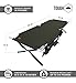 Tough Outdoors Evergreen Camping Cot XL - Cots for Sleeping - Foldable Camping Beds for Adults - XL 2 Person Portable Folding Bed - 300 lbs (136 kg) Capacity - 83” x 32” (211 x 81 cm) - Army Green