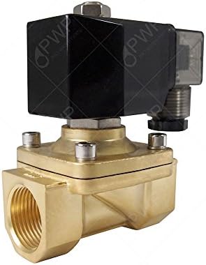 PWP Normally Closed Brass Viton 2-Way Solenoid Valve 110V 3/4" NPT