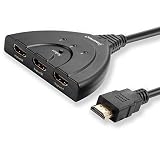 Insten 3 PORT HDMI SWITCHER SPLITTER SWITCH FOR HDTV 1080P High Speed HDMI Specification