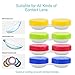 Timoo 12 Pack Contact Lens Case Box Holder Container Colorful Contact Lens Travel Case Soak Storage Kit