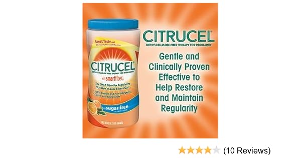 Amazon Com Citrucel With Smartfiber Sugar Free Orange 42 Ounces Each Pack Of 6 Health Personal Care