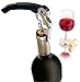 Vacu Vin Double-Hinged Corkscrew – Waiter’s Corkscrew with Foil Cutter & Bottle Opener – Durable Stainless Steel Wine Opener – Two-Step Leverage for Easy Cork Removal – Compact & Travel-Friendly