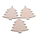 Christmas Wooden Crafts Hanging Ornaments Christmas Tree Decoration Unfinished Wood Cutouts for DIY Blank Slices to Paint (10PCs Christmas Tree Style)