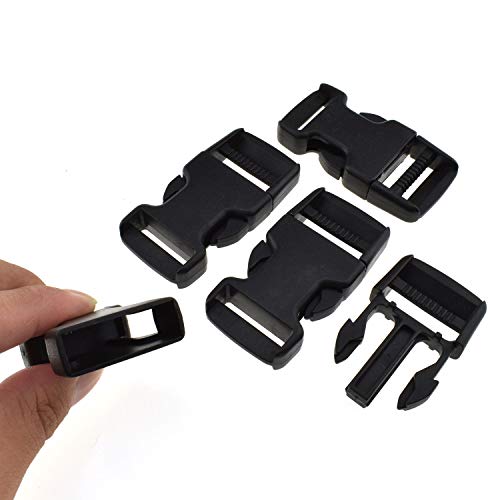 image for HAO PRO SGH Pro Quick Side Release Buckles Flat 1 Inch Wide 4 Pack One