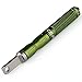 Newsfana EDC Alloy Fire starter Waterproof Magnesium flint stone CNC gear pocket outdoor(Green)