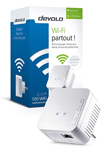 Devolo-dLAN-550-WiFi-CPL-500-Mbits-Ethernet-Blanco-1-piezas-Adaptadores-de-red-PowerLine-500-Mbits-IEEE-80211bIEEE-80211gIEEE-80211nIEEE-8023IEEE-8023azIEEE-8023uIEEE-8023x-Tipo-E-F-Ethernet-rapido-10