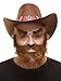 Mustaches Self Adhesive, Novelty, Realistic, Traper Fake Beard Fake Mustache and Fake Eyebrows, Brown Color