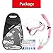 2019 Snorkel Set for Women and Men, Anti Fog Tempered Glass Snorkel Mask for Snorkeling, Swimming and Scuba Diving, Anti Leak Dry Top Snorkeling Gear Panoramic Silicone Goggle No Leak Pink