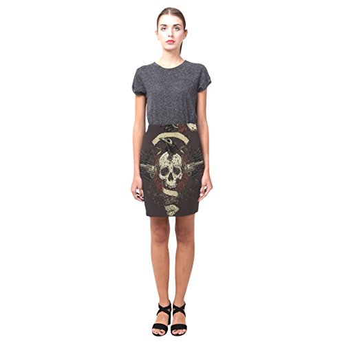 Punk Skull Women's Pencil Skirt