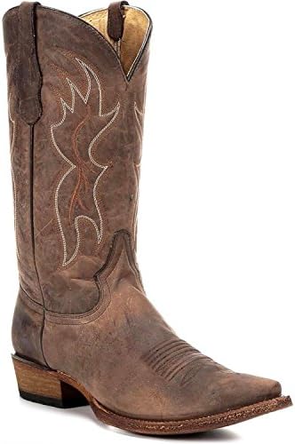 Circle G Men's Basic Western Boot Snip Toe Tan 13 D(M) US