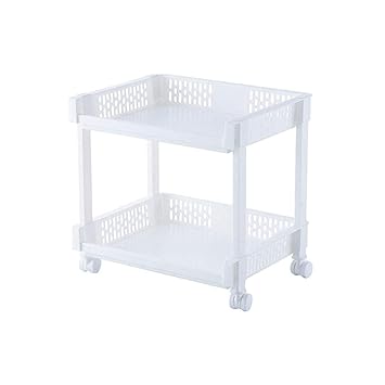 Amazon Com Mr Cinsen Bathroom Shelf Drain Pulley Rolling Cart