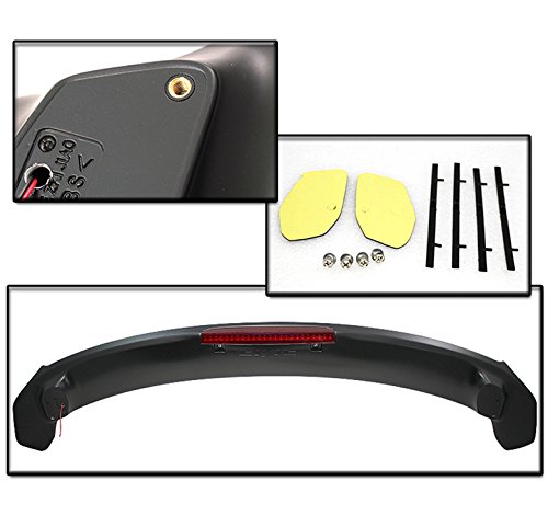 ZMAUTOPARTS For 2012-2015 Honda Civic Sedan 4-Door Rear Trunk Spoiler w/LED brake light