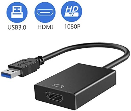 USB to HDMI Adapter 1080P HD Video Converter for PC Laptop 