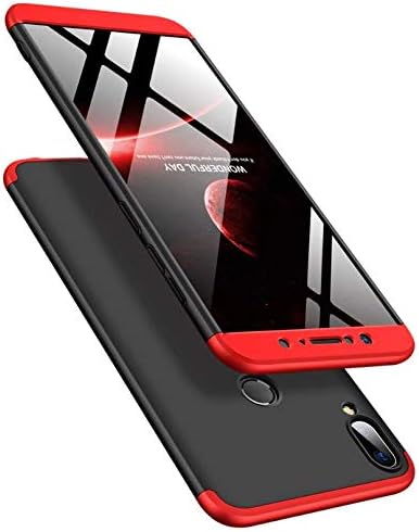 InStyle Back Cover Degree Full Protection 3 in 1 Back Cover for Honor 10 LITE (Red Black, Shock Proof, Polycarbonate, Plastic)