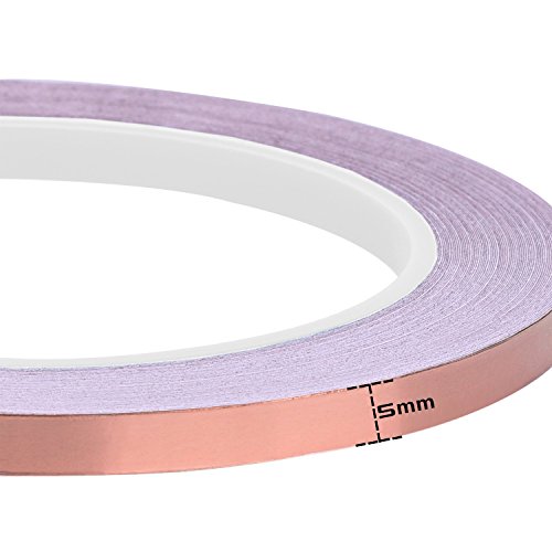 3 Pack Copper Foil Tape with Double-sided Conductive Adhesive for EMI Shielding, Slug Repellent, Paper Circuits, Electrical Repairs, Grounding - Thumbnail 3