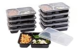 SET of 10 Reusable-Easy To Clean Lunch Kit Containers, Divided Food Storage Containers for Adults and Kids! Perfect Size for your meals! Recommended for HEALTHIER MEALS FOR YOU!