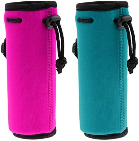 Homyl2Pcs Water Bottle Holder, Insulated Neoprene Water Bottle Cooler Cover Sleeve Tote Bag for Biker