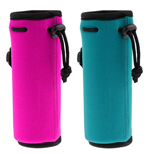 Homyl2Pcs Water Bottle Holder, Insulated Neoprene Water Bottle Cooler Cover Sleeve Tote Bag for Biker