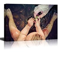 Canvas Wall Art Father's Day Theme Canvas Prints Home Artwork Decoration for Living Room Bedroom - 12x18 inches