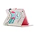 LittleMax(TM) iPad Mini 2 3 Case, Synthetic Leather Kickstand Case Smart Wake/Sleep Cover Flip Wallet iPad Mini 3/2/1 Protector -01 Owl