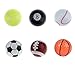 MarketBoss 6 PCS Golf Balls (Basketball, Football, Volleyball,Tennis, Baseball, 8-Ball) Double-Layer Construction 75% Strong Resilience Force Sports Practice Novelty Balls Golf Balls Gift