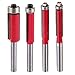 ASNOMY 4pcs Bearing Flush Trim Bit Set with 1/4