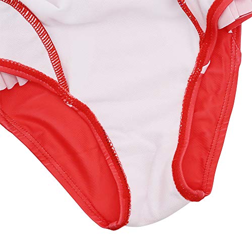 Baby Toddler Girl Unicorn Swimsuit-One Piece Swimwear Infant Sunsuits Bathing Suits (Rose Pink Parrot, 1-2T) - Thumbnail 5