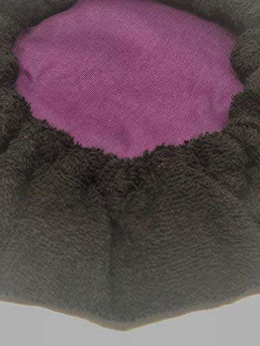 Deep Conditioning Heat Cap- Cordless, Microwavable Heat Cap for Steaming, Heat Therapy for Hair, Microfiber Cotton, Reversible, Flaxseed Interior by Glow by Daye (Purple/Black) - Thumbnail 5