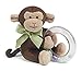 Bearington Baby Giggles Plush Stuffed Animal Monkey Shaker Toy Ring Rattle 5