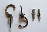 Choose From 17 Styles and Colors of Decorative Hooks (10 Brass Hooks)