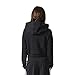 adidas Originals Women's Outerwear Crop Hoodie, Black/White, Large