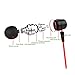 Earphone Headphone,Splaks Stereo Headphone Earbuds,Bass Driven,High Definition,in-ear,Noise Isolating for iPhone, iPod, iPad, MP3 Players, Samsung Galaxy, Nokia, HTC, Nexus, BlackBerry etc-Metal Red