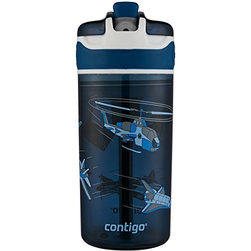 Contigo 2-in-1 Snack Hero Kids Tumbler and Snack Container, 13 oz, Nautical with Rocket