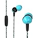 OARIE Earphones, in-Ear Headphones with Microphone Music Stereo Earbuds Headset with Zipper Case (Sky Blue)