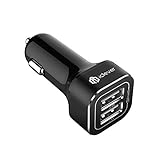 iClever BoostDrive 4.8A Dual Port USB Car Charger - Black