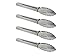 Mini Stainless Steel Salad Appetizer Catering Buffet Serving Utility Tongs with Sliding Locking Rings, Scalloped Tip, 7 Inches, Set of 4