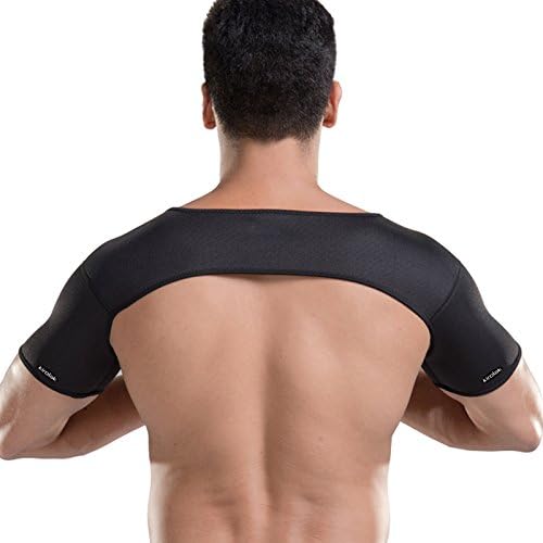 KIROLAK High Elastic Double Shoulder Support, Shoulder Protector Brace Strap Sports Neoprene Double Shoulder for Wrap Injury Prevention and Recovery