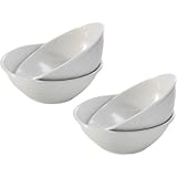 Nordic Ware Microwave Everyday Bowls Set of 2 (White - 2 Pack - 4 Total)