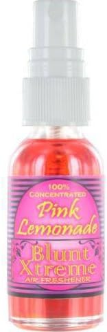 Blunt Xtreme Ultimate Pink Lemonade Type Air Freshener - 100% Ultra Concentrated Oil Based Spray - Ideal For Bathroom, Home, &amp; Car More - Smokers’ 1st Choice - Long Lasting Effects - 1oz Bottle