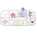 mDesign Baby Nursery Tote Caddy, for Lotion, Medicine, Thermometers, Nasal Aspirators - XL, Clear