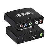 YPbPr to HDMI Converter, Component to HDMI, RGB to HDMI Converter Supports 4K Video Audio Converter Adapter HDMI V1.4 for DVD PSP Xbox 360 PS2 Nintendo to HDTV Monitor and Projector
