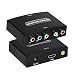 YPbPr to HDMI Converter, Component to HDMI, RGB to HDMI Converter Supports 4K Video Audio Converter Adapter HDMI V1.4 for DVD PSP Xbox 360 PS2 Nintendo to HDTV Monitor and Projector