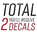 GOLD HOOK 2017 Ford F150 4x4 Decal FG Offroad Stickers Truck Bed Side Graphics (Set of 2)