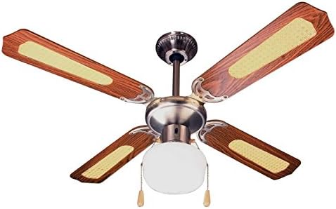 Zephir zfs9107 m Fan Decorative Ceiling Light E27, 60 W, Brown