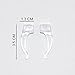 Clear Anti-Slip Glasses Silicone Ear Hook Retainer- 4 Pairs (2 Different Sizes) + 1 Microfiber Cleaning Cloth