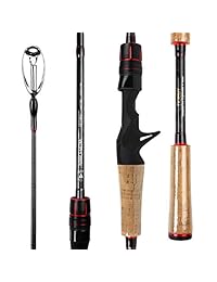 Noeby NBRO LE II   Caña de pescar diseñada específicamente para pesca de bajos, 2 piezas, caña de pescar rápida de fundición y cañas giratorias, ML M MH, diseñada y diseñada en Japón