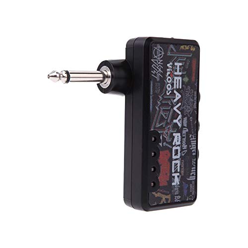 Mini Low Distortion Effector Headphone Amplifier Heavy Rock Home Audio Rechargeable Musical Instruments Electric Guitar Plug - Thumbnail 4