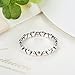 BAMOER 925 Sterling Silver Endless Love Heart Stacking Ring for Women Teen Girls Birthday Size 6-9 (7)